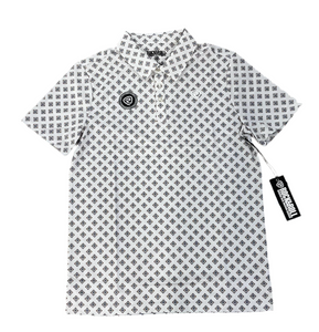 MEN’S ROCK & ROLL NATURAL  MINI AZTEC PRINTED POLO |BM51T06618