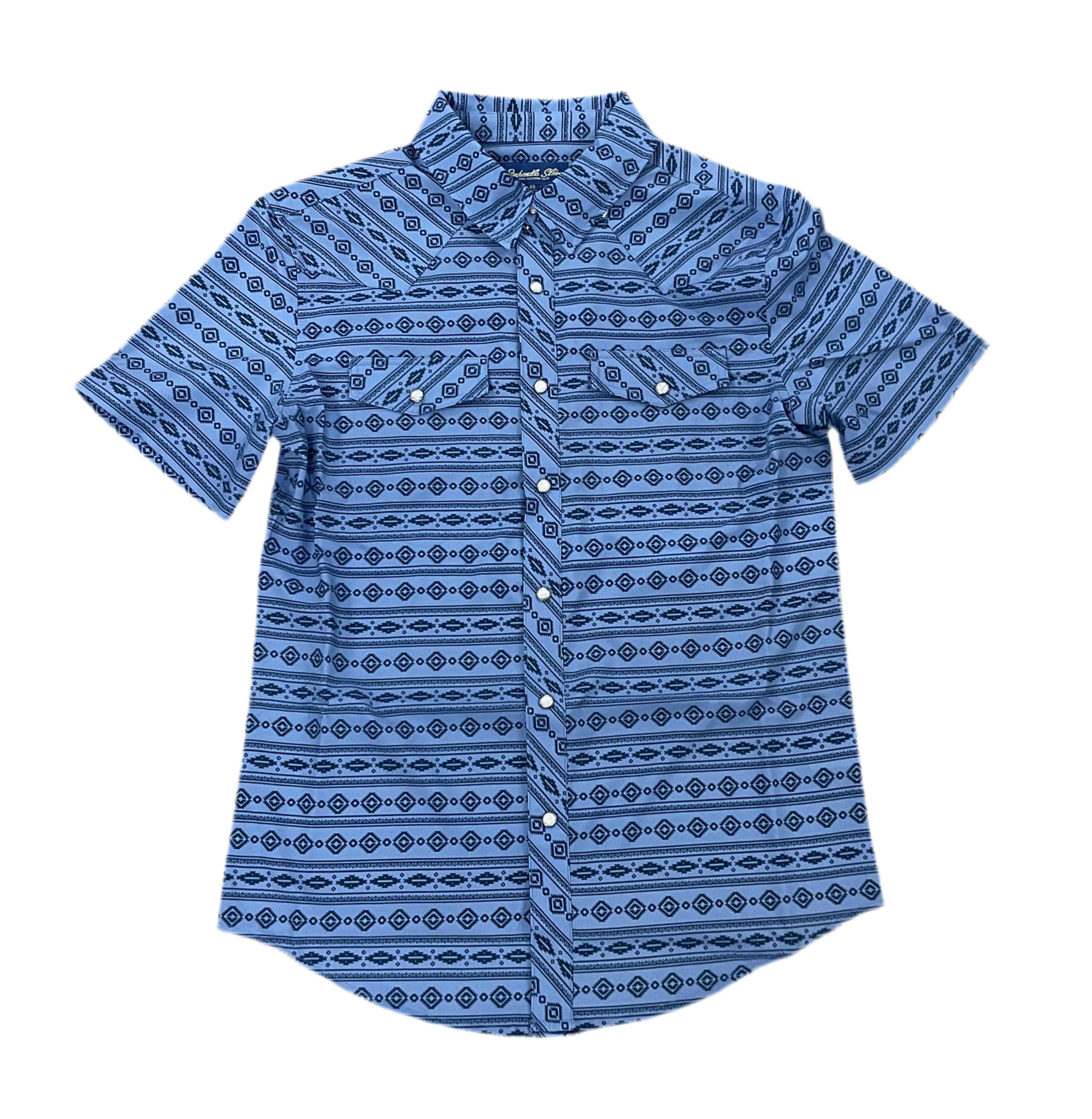 MEN’S PANHANDLE SHORT SLEEVE BLUE SHIRT | TMN3S05718