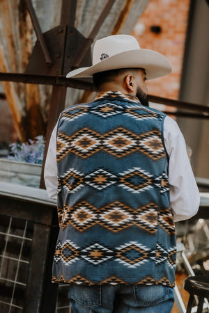 “ Alberto “ |  MEN'S POLAR FLEECE VEST BLUE  MWV1585003