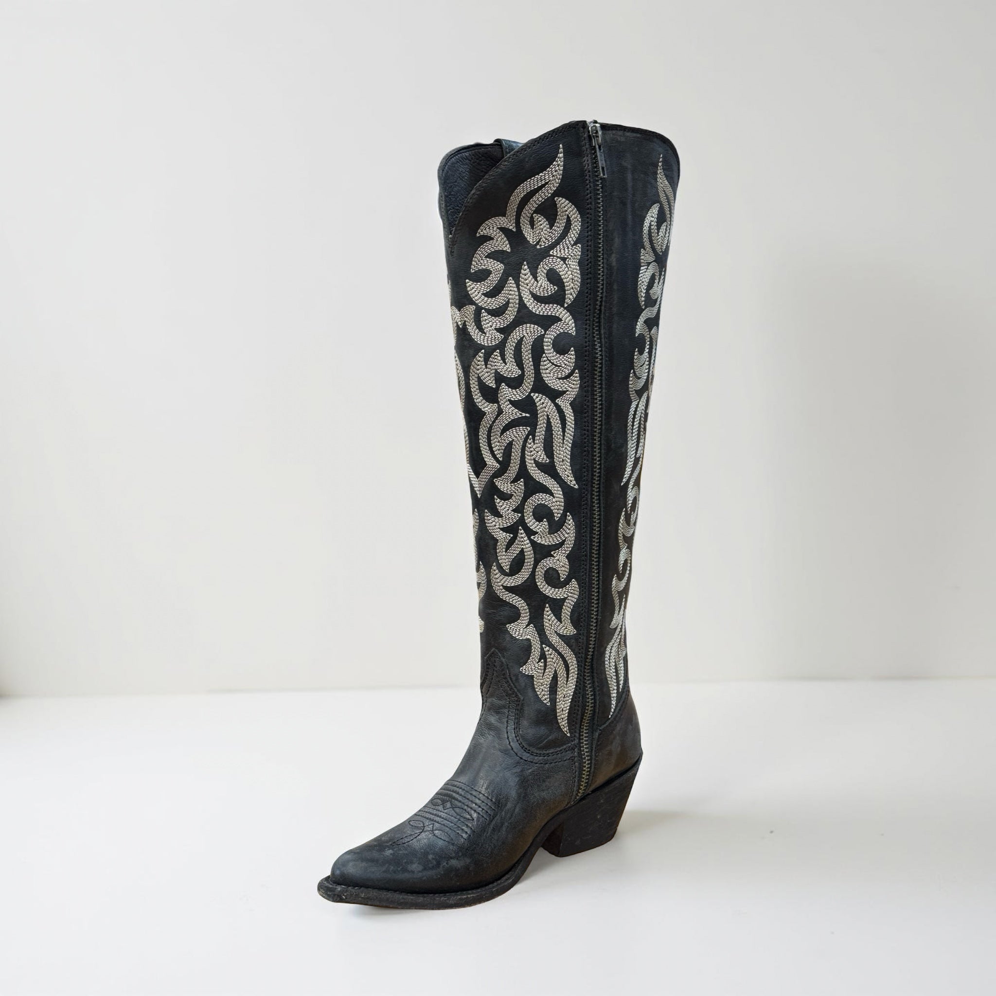 “MARY” LIBERTY BLACK BROWN BOOTS
