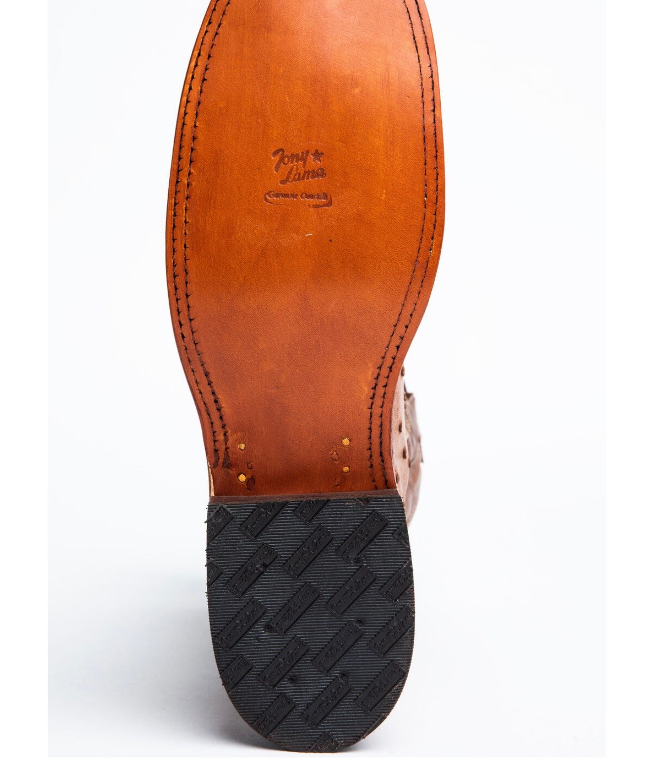 Tony Lama Square Mens Desert Sand Hays Ostrich Cowboy Boots