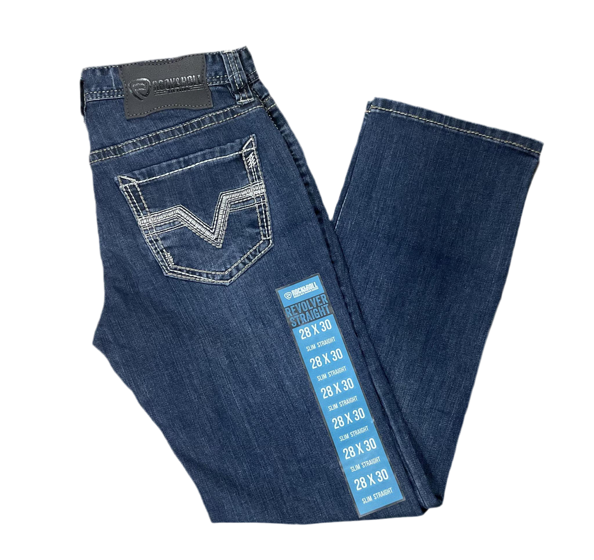 MENS ROCK & ROLL DARK VINTAGE JEANS |BM1RD03668 BLUE LABEL