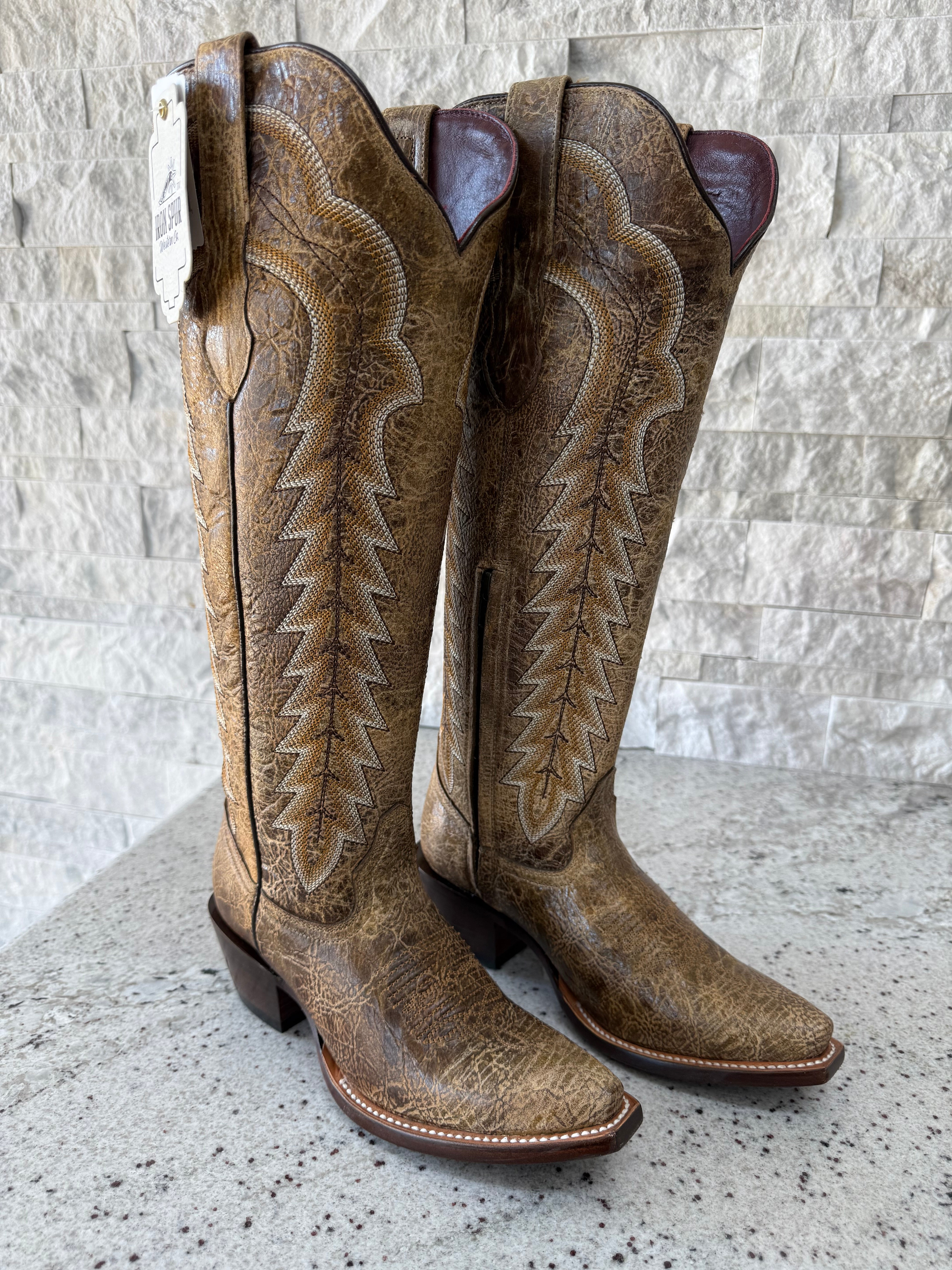 AILANI IRON SPUR BOOTS | CRYSTAL HONEY