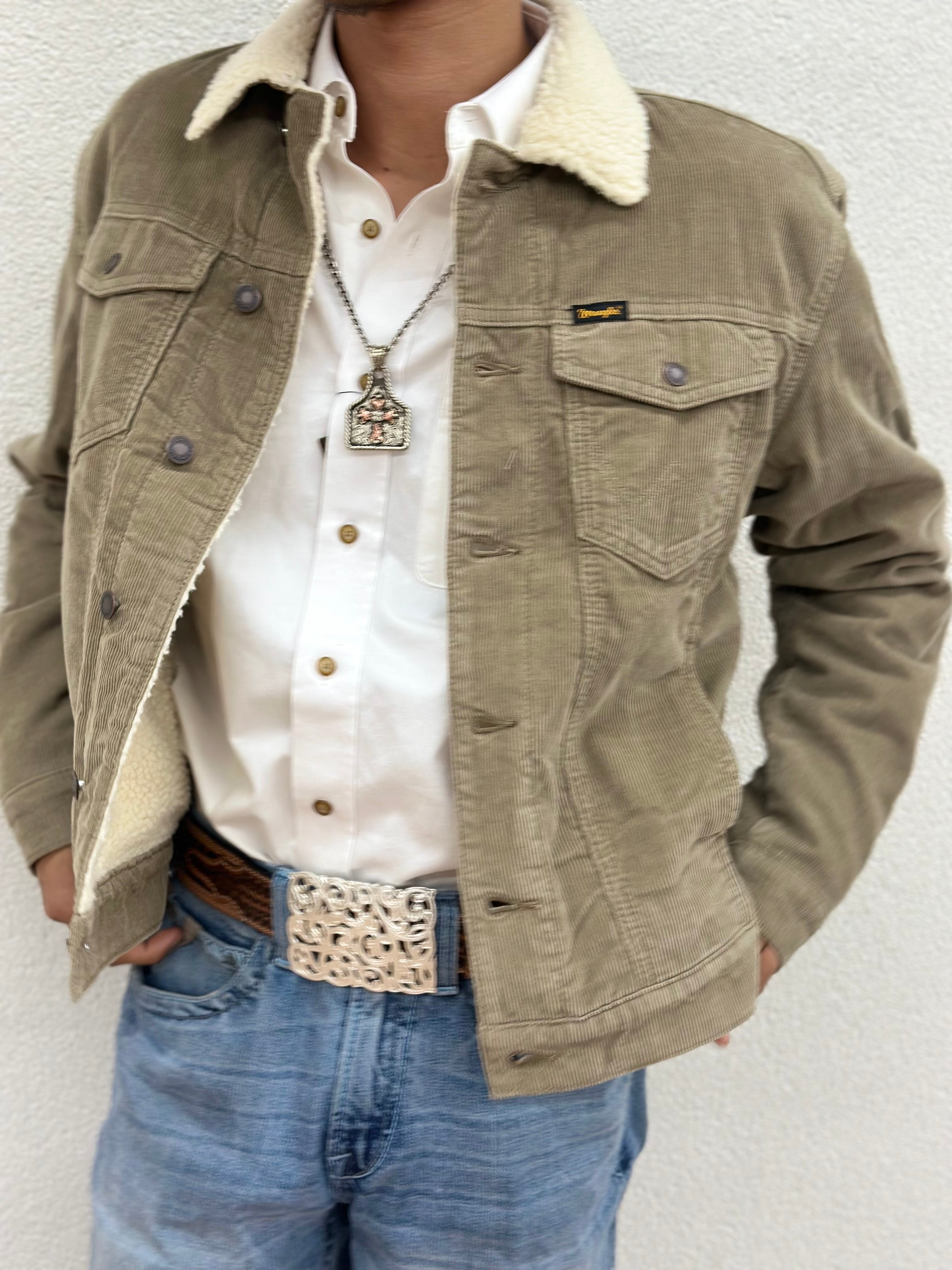 WRANGLER CORDUROY SHERPA LINED TAN MENS JACKET 112335725 Botas Rojero