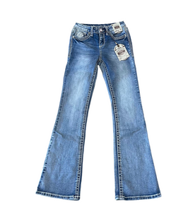 “ ISABELLE “ | Girls Western Jeans Stone rhinestone |A1066-PBK