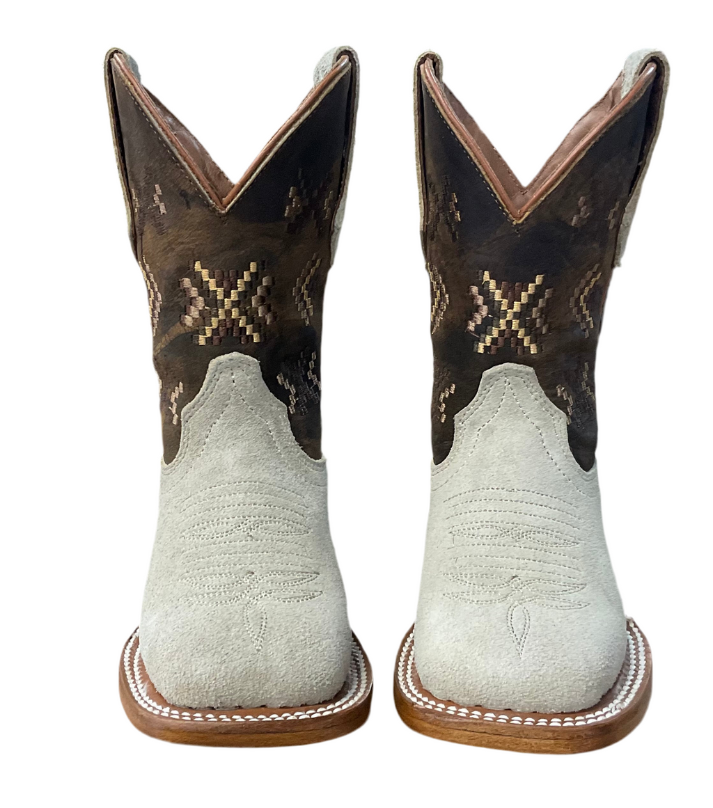 GABRIEL KIDS ROUGH OUT BONE BOOTS