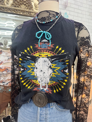 Hannah Bull Skull Rock N Roll Tank RRWT20R05C