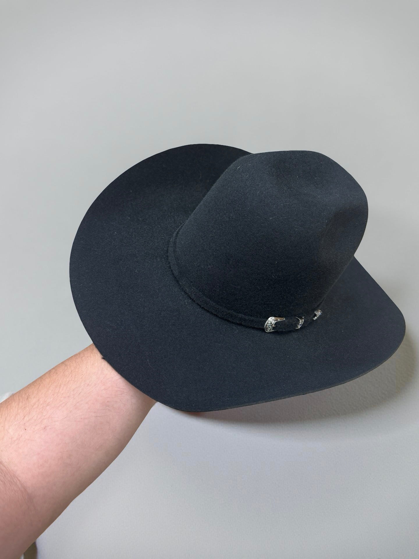 4X BLACK | IRON SPUR ™️ WOOL HAT CROWN 6” BRIM 4 1/4 “