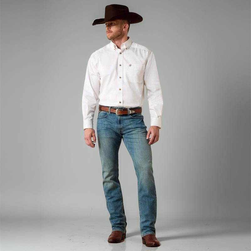 Mens Ariat M4 Low Rise Stretch Legacy Stackable Straight Leg Jean |10029009 M4