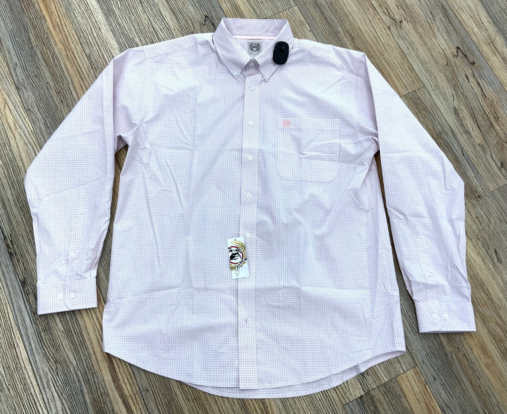 CINCH MEN’S LONG SLEEVE WHITE SHIRT |MTW1105912