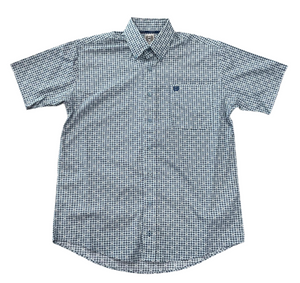 MEN’S CINCH SHORT SLEEVE GREEN SHIRT |MTW1111475
