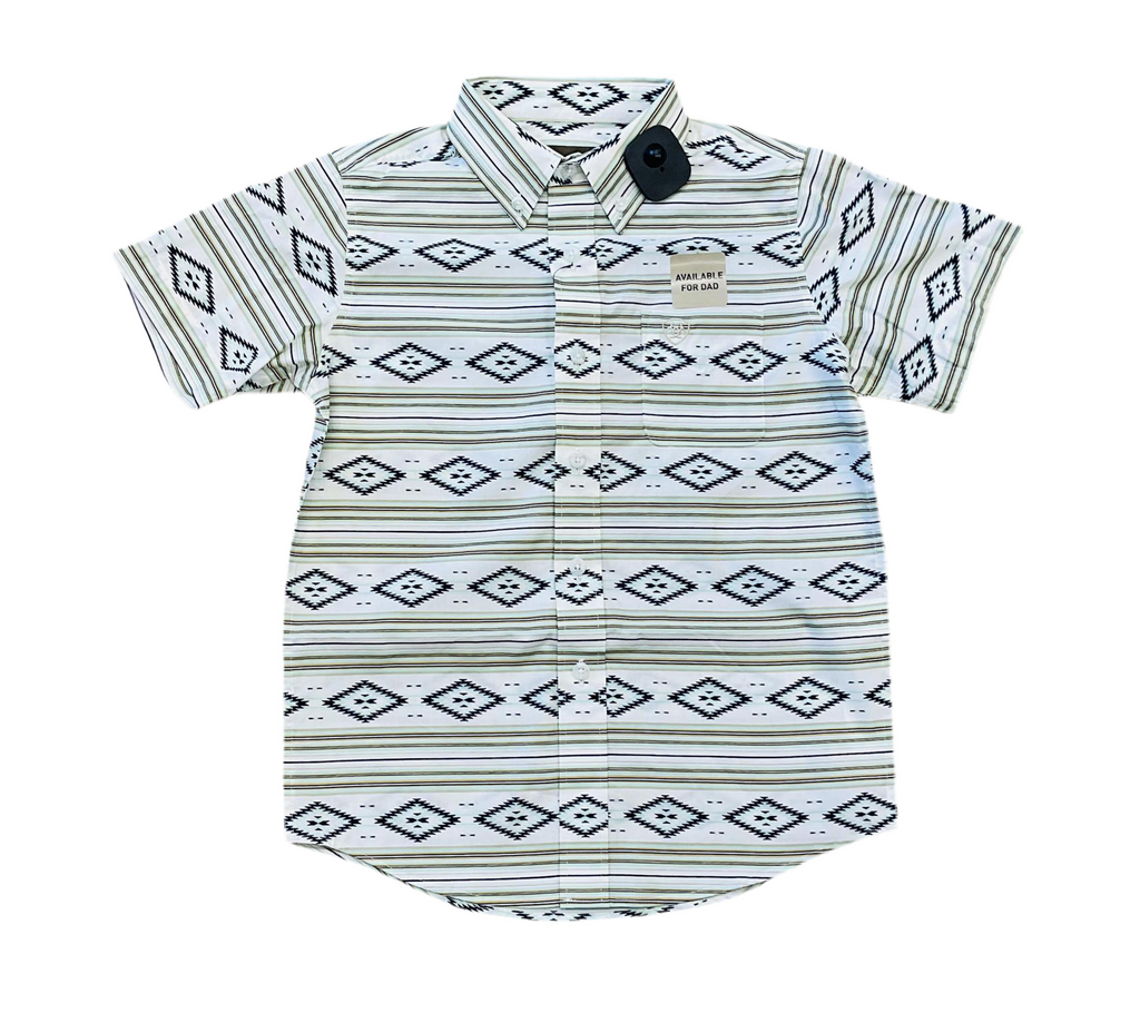 BOYS ARIAT CHRISTOPHER SHORT SLEEVE MINT SHIRT |10054783