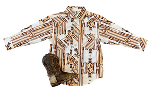 RRCB BOYS AZTEC B LONG SLEEVE NATURAL ROCK & ROLL |RRBS2SRZ7S
