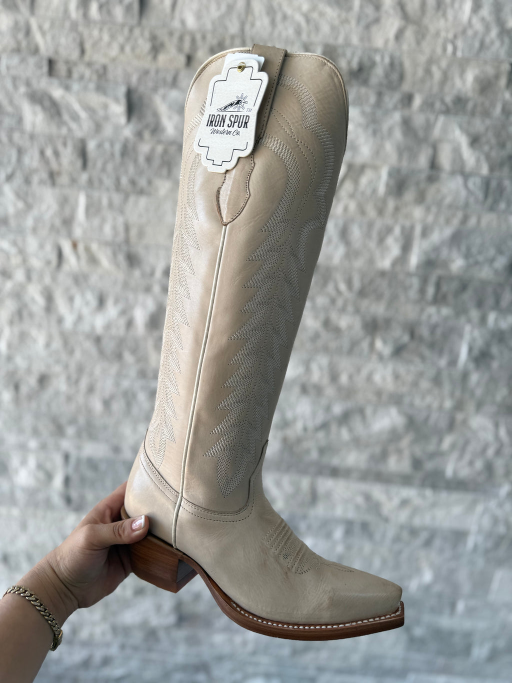 AILANI IRON SPUR BOOTS | IVORY