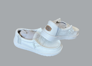 Hey Dude Wally Youth Break Stitch White | 40310-100