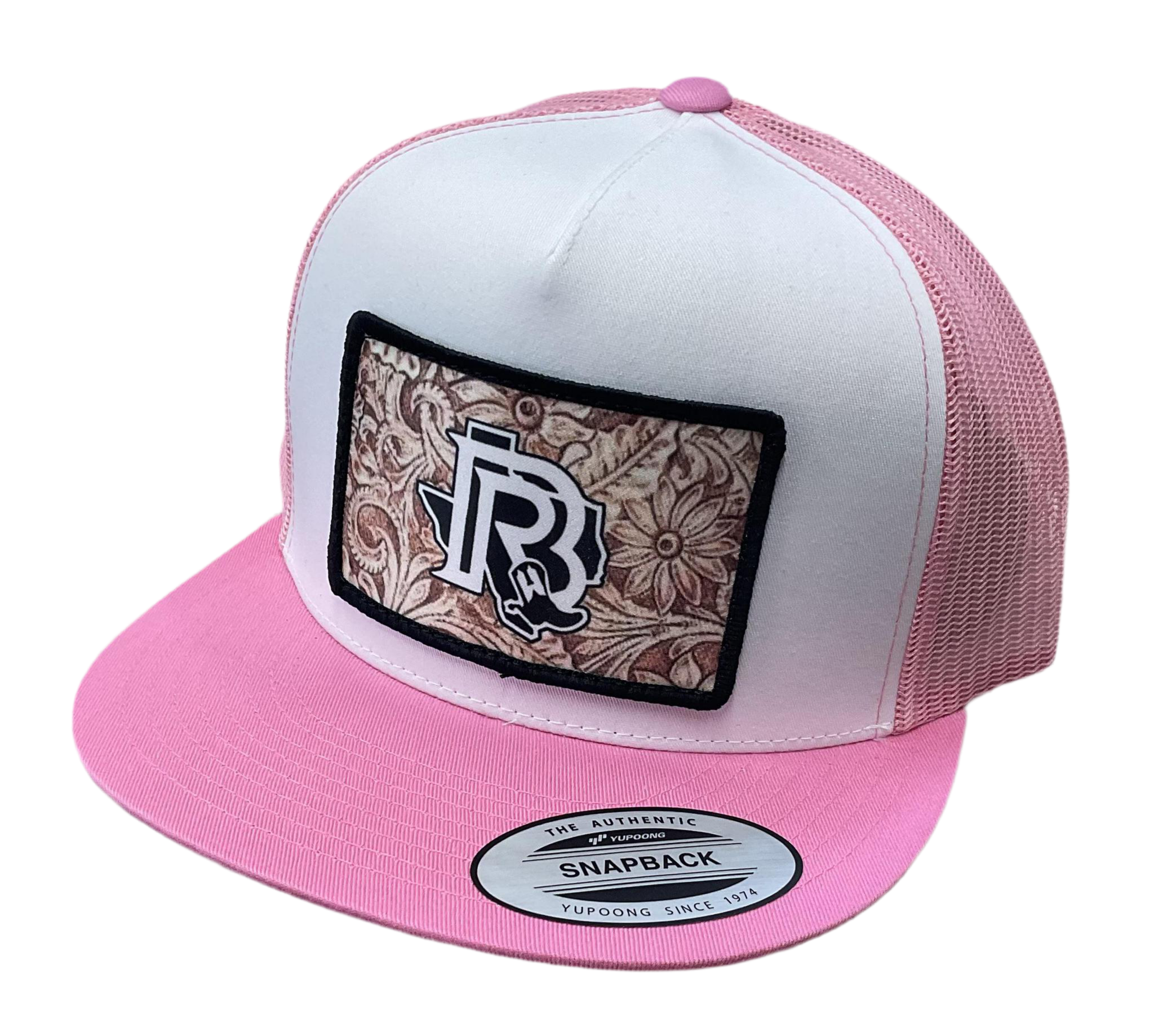 TOOLED LEATHER EDITION | BR CAP PINK/WHITE
