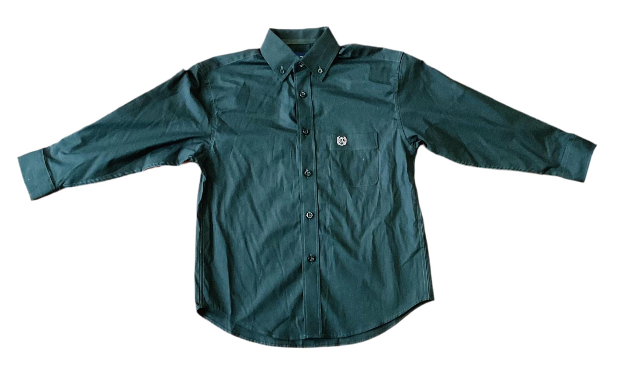 PANHANDLE BOYS SOLID EVERGREEN LONG SLEEVE SHIRT