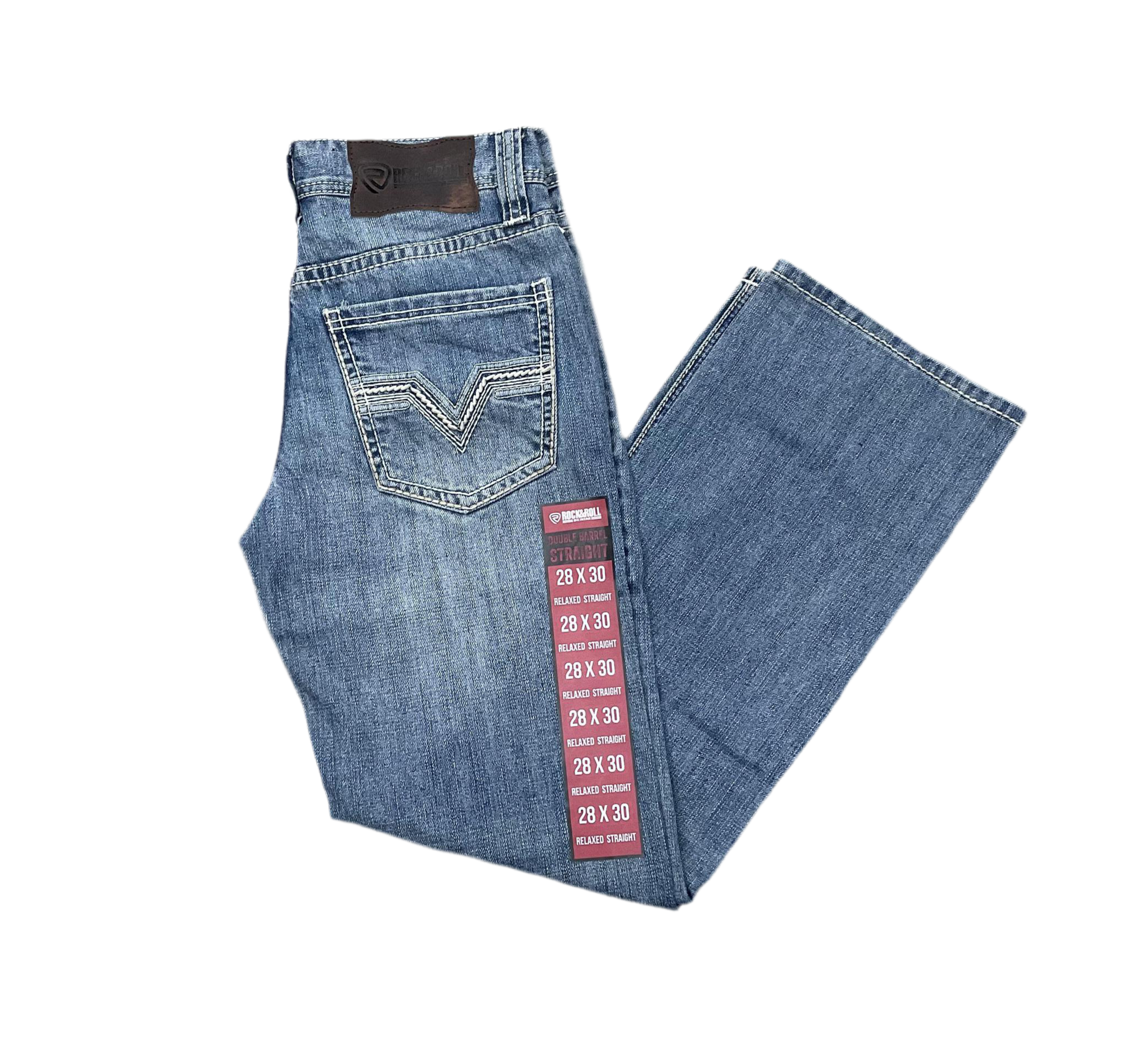 ROCK & ROLL MENS LADDER STITCH DOUBLE BARREL MEDIUM VINTAGE | BM0SD03655 RED LABEL