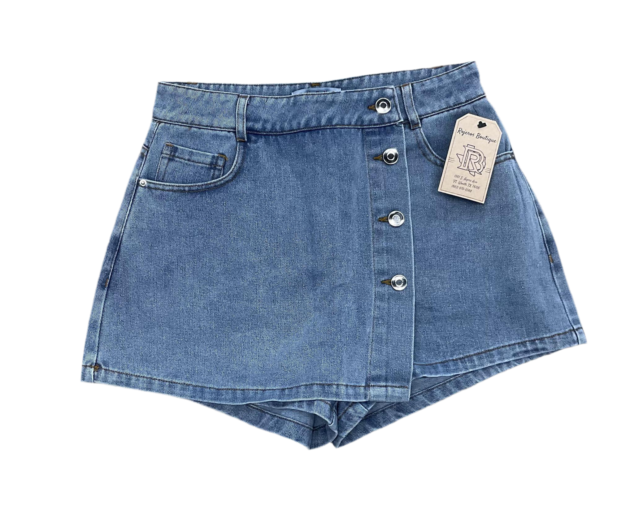 ‘’VALENTINA’’ DENIM SHORTS/SKIRT