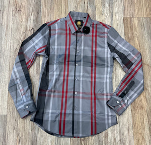 ALEXANDER MENS PLATINI GREY SHIRT |CHL9159 SMALL ALEXANDER MENS PLATINI GREY SHIRT |CHL9159 SMALL