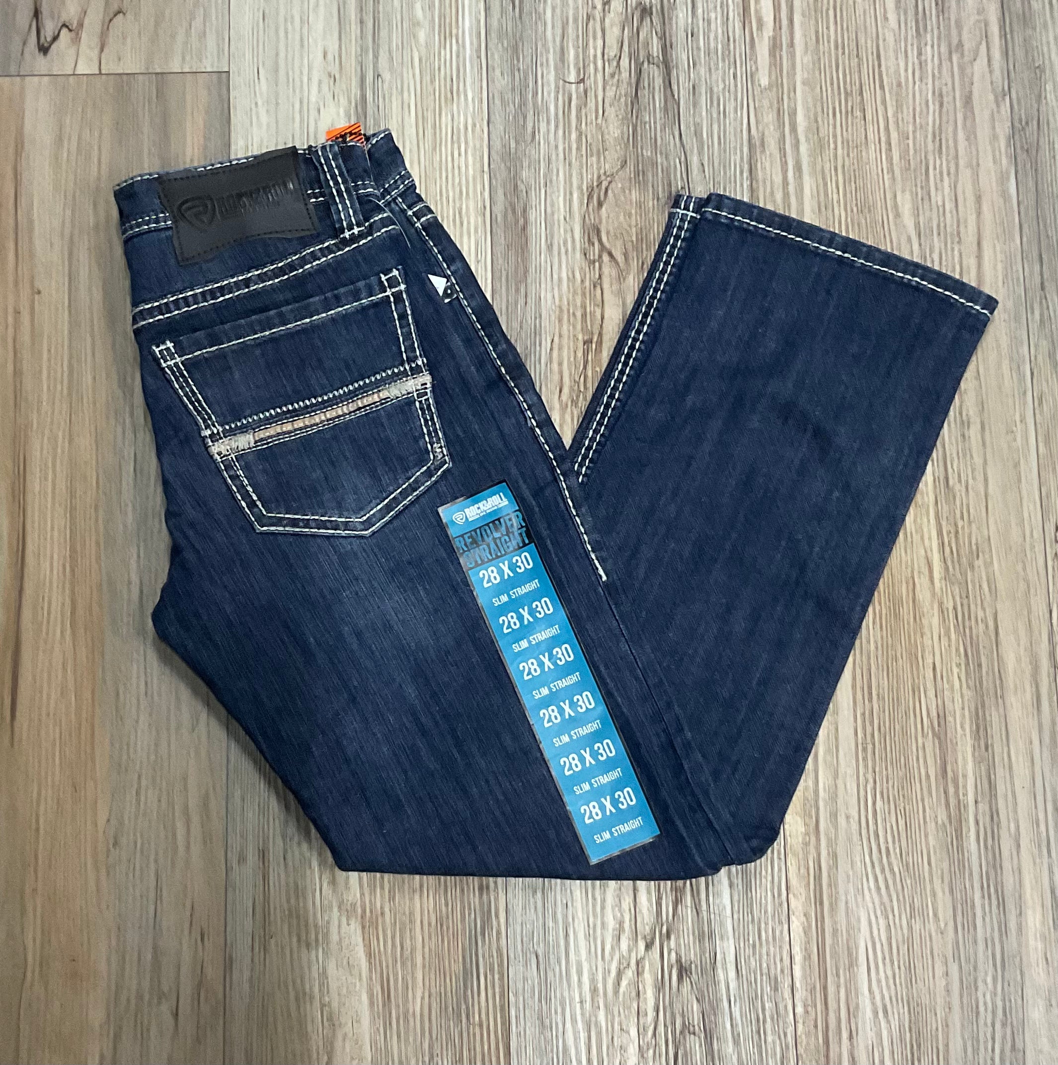 ROCK & ROLL REVOLVER STRAIGHT 201 - MENS JEANS -RRMD1RR1H0 BLUE LABEL