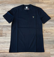 Load image into Gallery viewer, ‘’SAULO’’ MENS PLATINI BLACK MODERN FIT ROOSTER LOGO SHIRT   | PST7465
