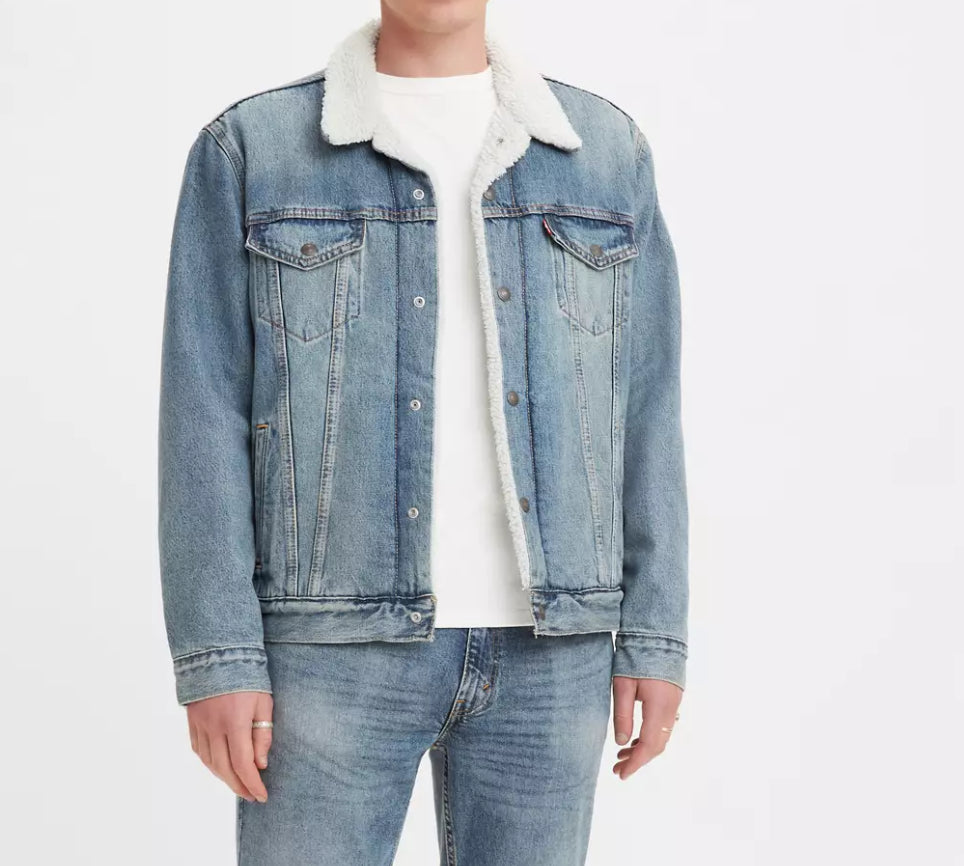 LEVI’S TYPE III SHERPA TRUCKER JACKET MEDIUM WASH | 163650044
