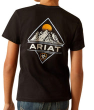 Load image into Gallery viewer, BOYS ARIAT RIDER LABEL T-SHIRT CHARCOAL HEATHER | 10051433