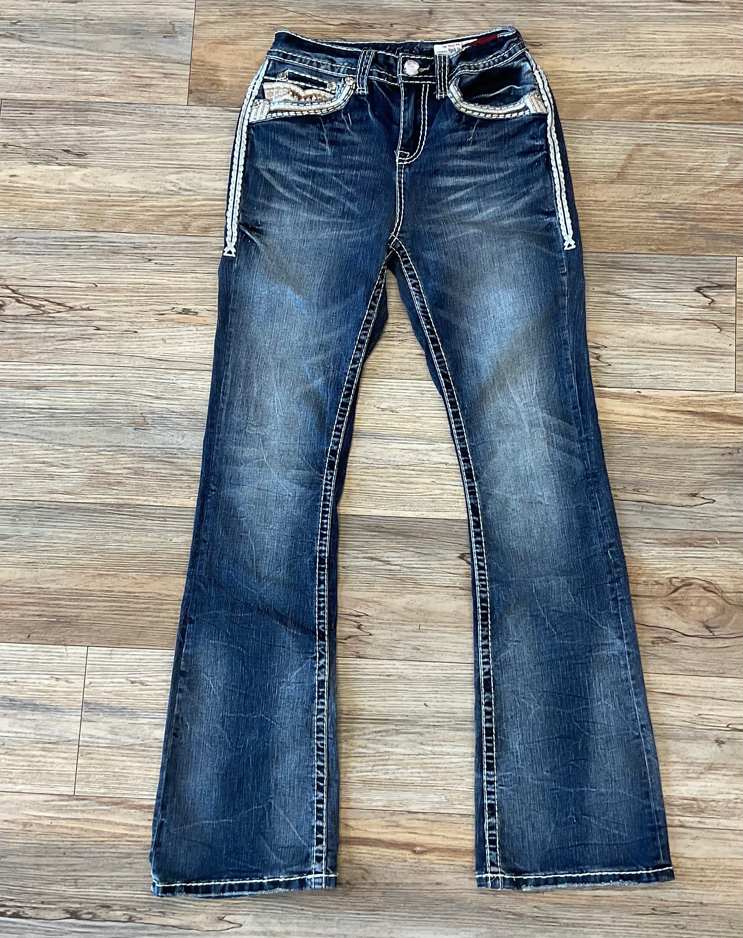 “ NICOLE “ | Womens Western Jeans Stone rhinestone| RA-9320