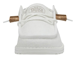 Mens hey dude Wally Break Stitch White | 40015-100