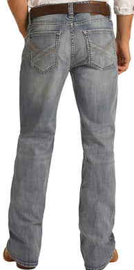 Men's Rock&Roll Double Barrel Relaxed Bootcut Jeans (M0D1753)