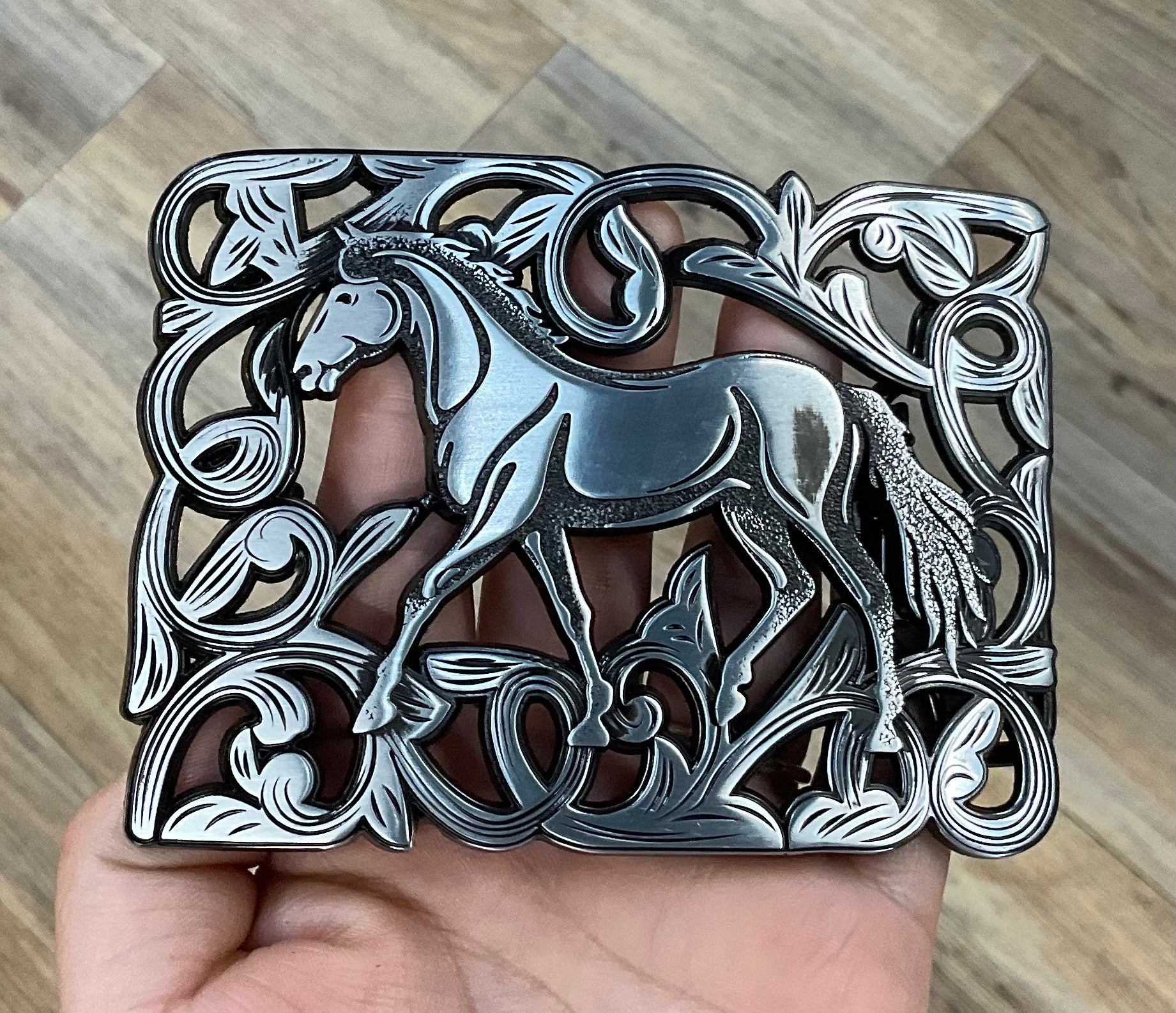 HORSE BELT BUCKLE