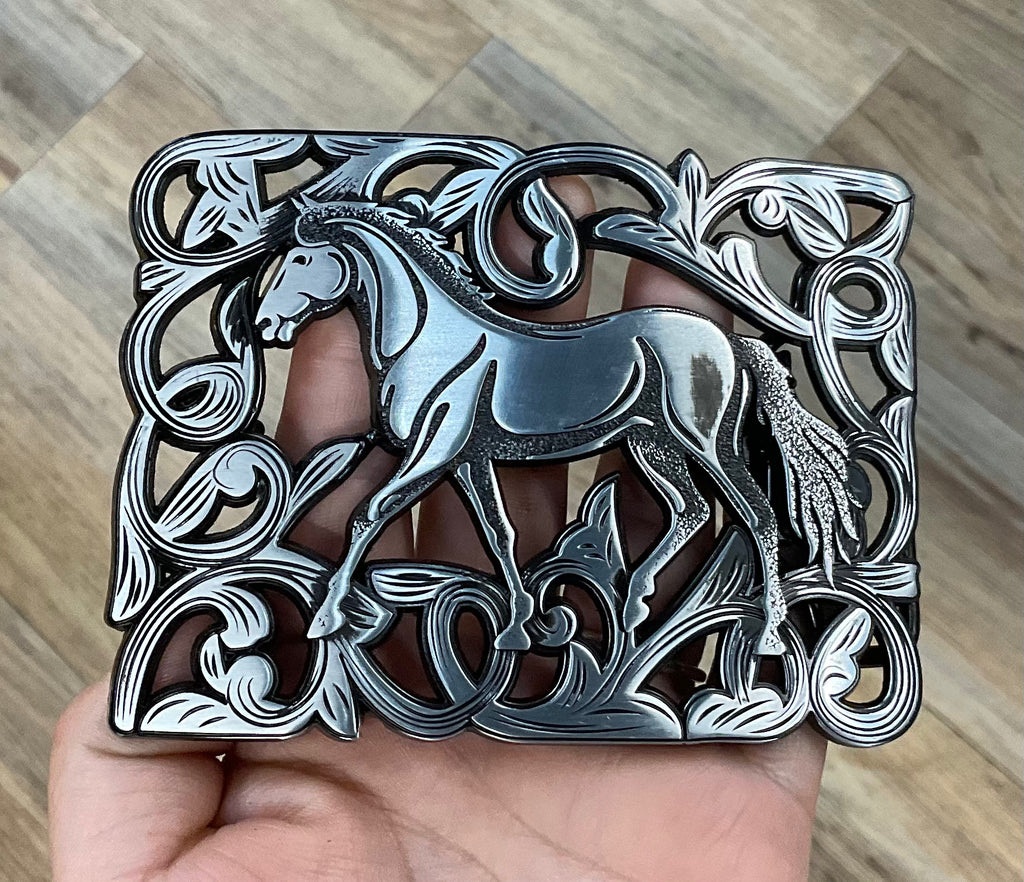 HORSE BELT BUCKLE