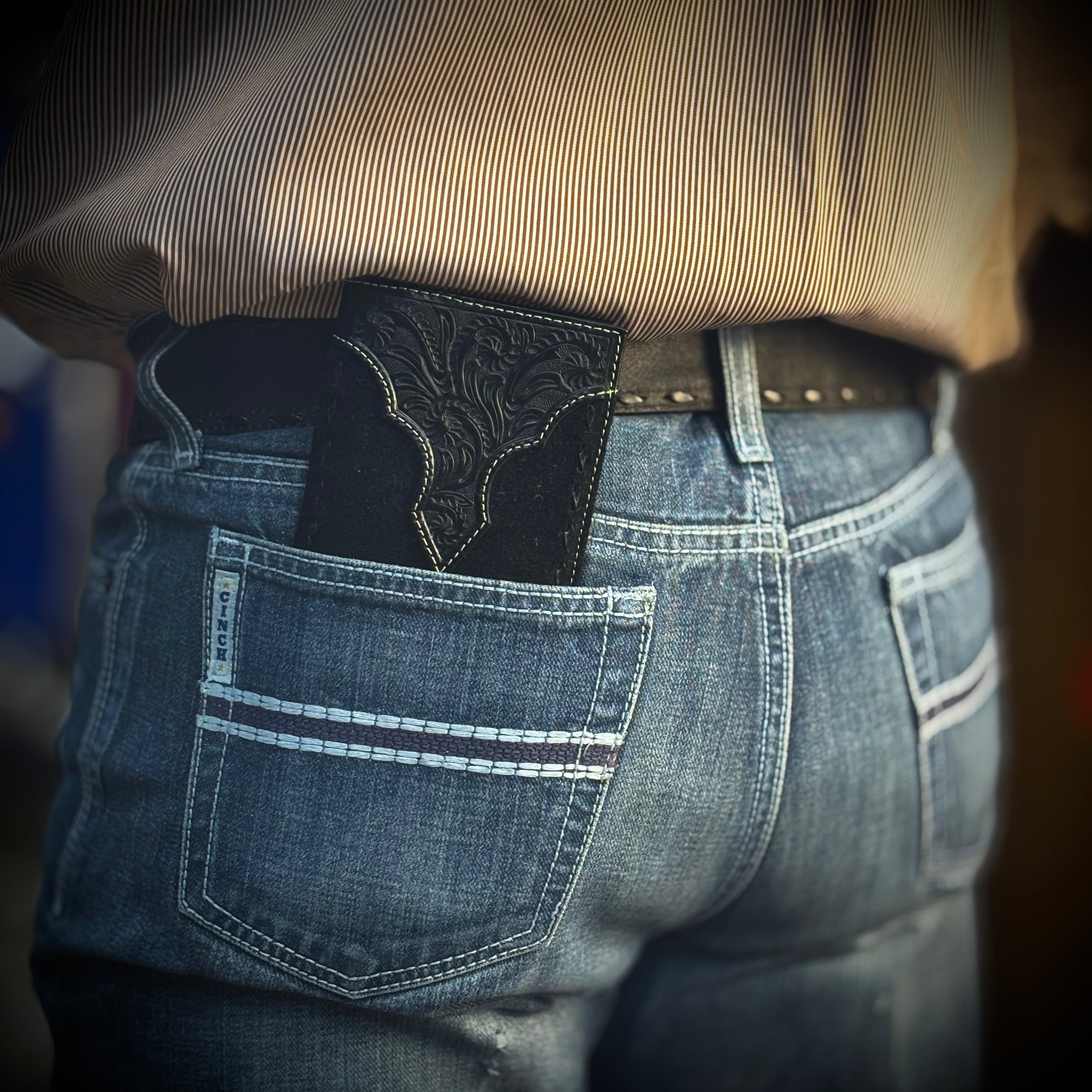 Nocona Western Wallet Mens Roughout Buck Lace Rodeo Black | N500044001
