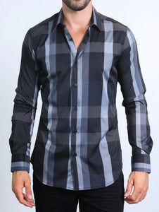 Men's Platini Shirt Black/Gray (CWL8090)