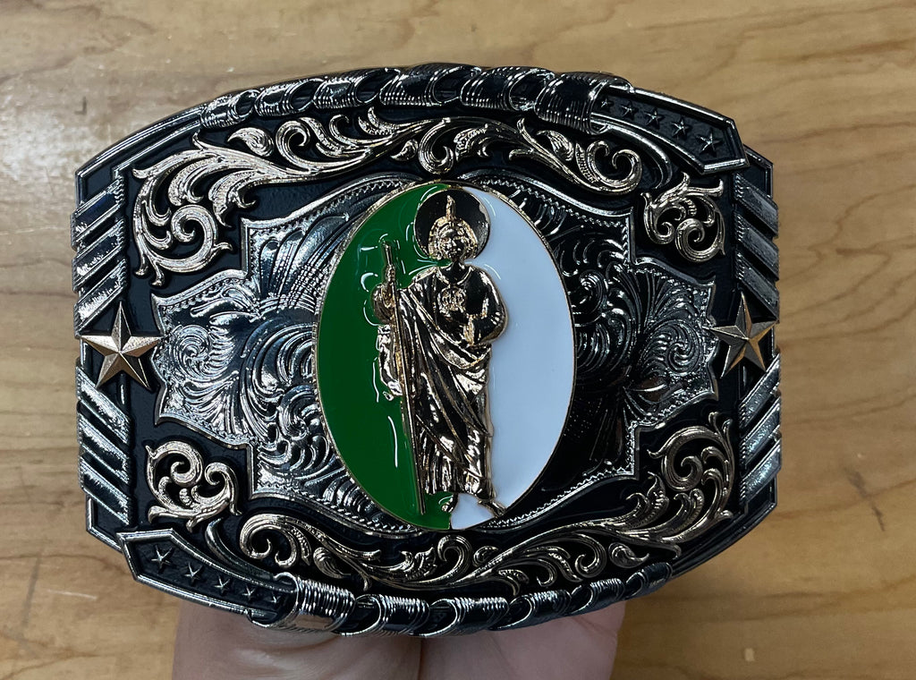 ‘’SAN JUDAS TADEO’’ WESTERN BUCKLE