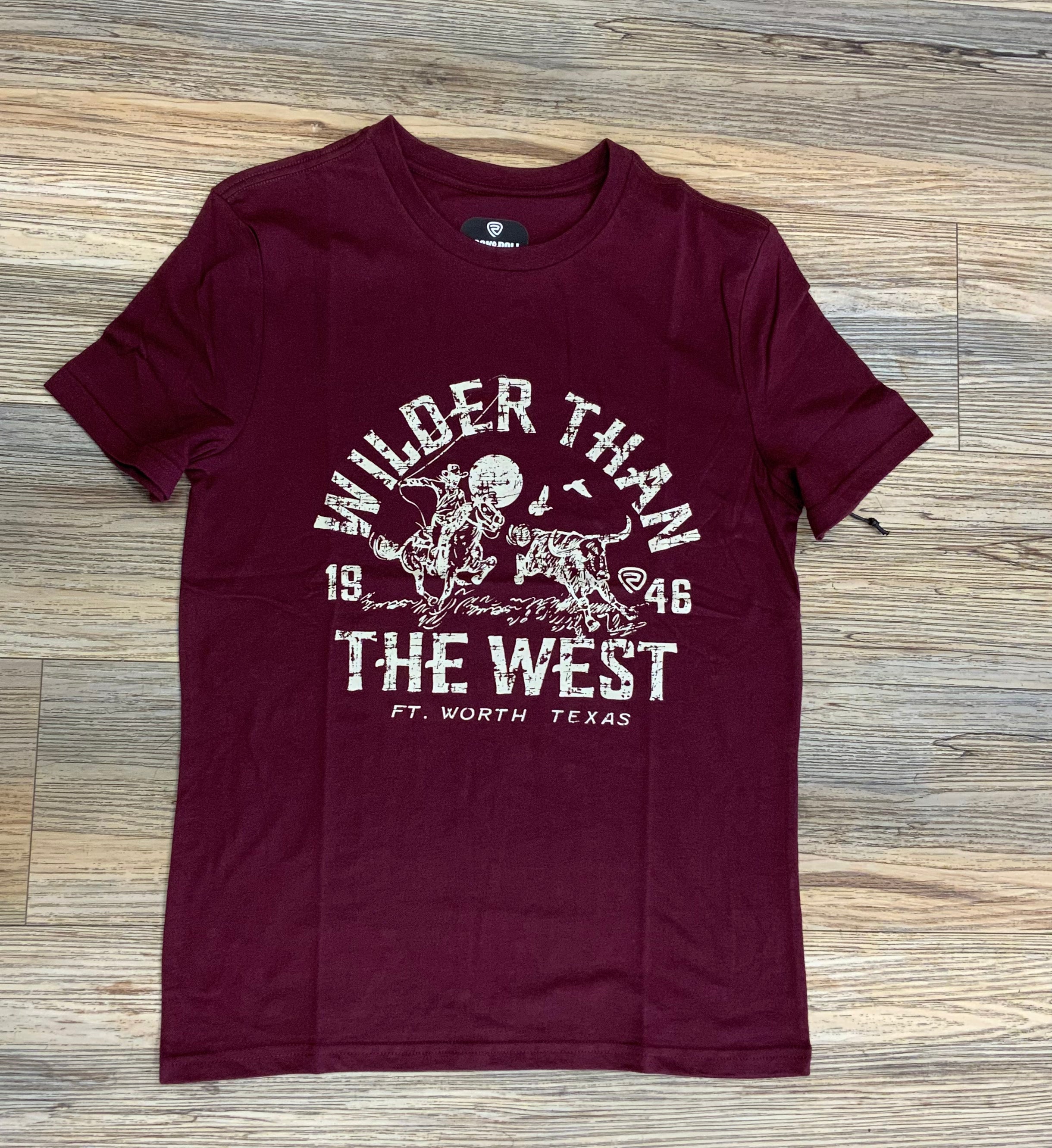 Unisex rock & Roll graphic burgundy tee | BU21T03683