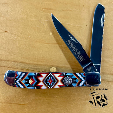 “ Jesus “ | WHISKEY BENT WESTERN KNIFE MULTI COLOR WB15F-19