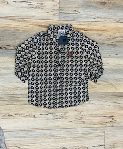 Baby black sales button down shirt