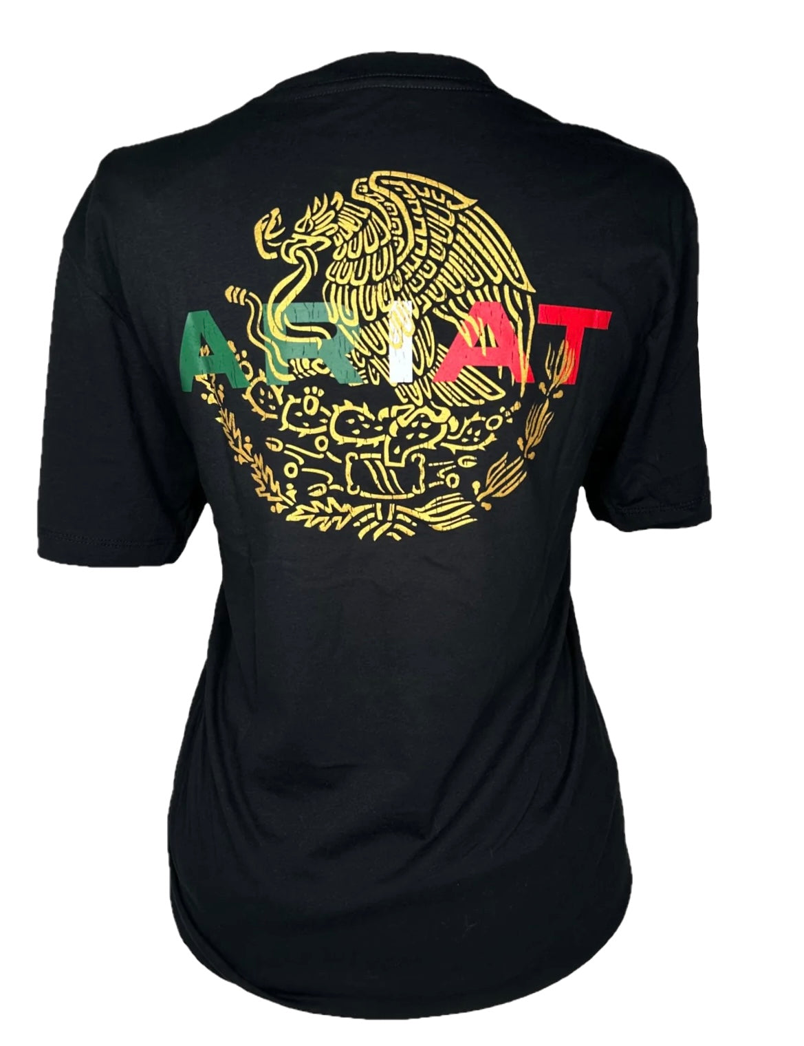 MEN’S ARIAT MEXICO FLAG LOCKUP BLACK T-SHIRT | 10051697