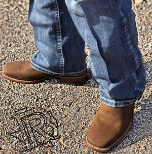 ‘’ADAM’’ MENS CRAZY THANG CHOCOLATE BOOTS