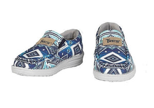 Twister Western Shoes Boys Diego Southwest Toddler Blue  |443003927