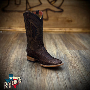 “ Wyatt “  | Men Western Square Toe Boots Brown Original Leather Hometown