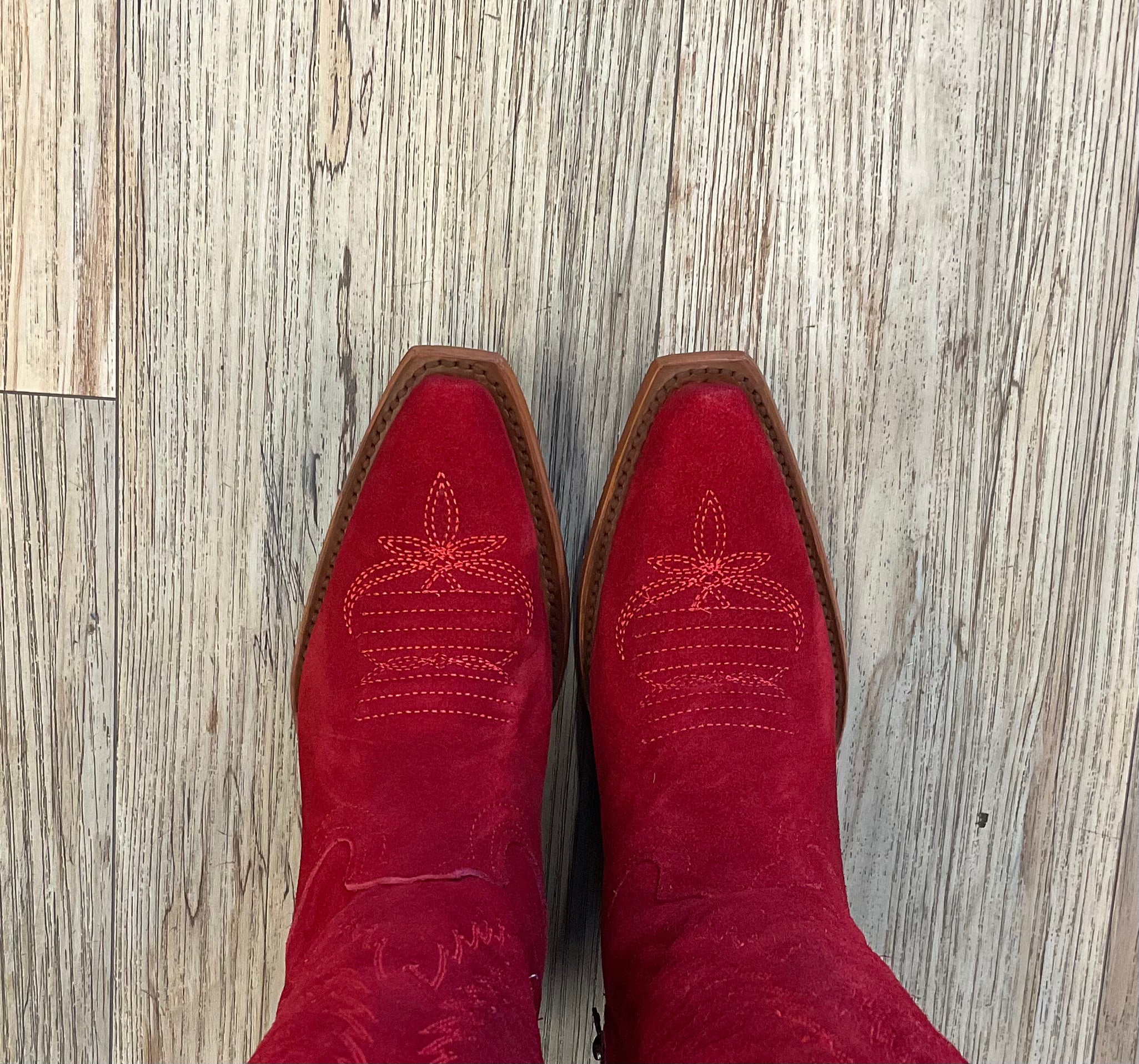 ‘’ANNE’’ GAMUZA ROJO WOMEN BOOTS