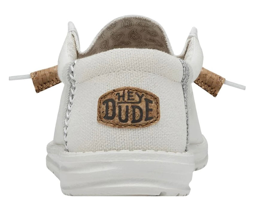 Mens hey dude Wally Break Stitch White | 40015-100