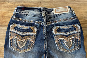 “ LENN “ | Womens Western Jeans Stone rhinestone