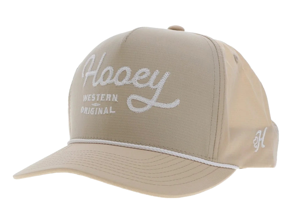 ‘’XANDER’’ OG HOOEY TAN 5 PANEL TRUCKER WITH WHITE STITCHING CAP | 2460T-TN