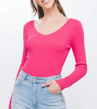 Load image into Gallery viewer, TELI BODYSUIT HOT PINK