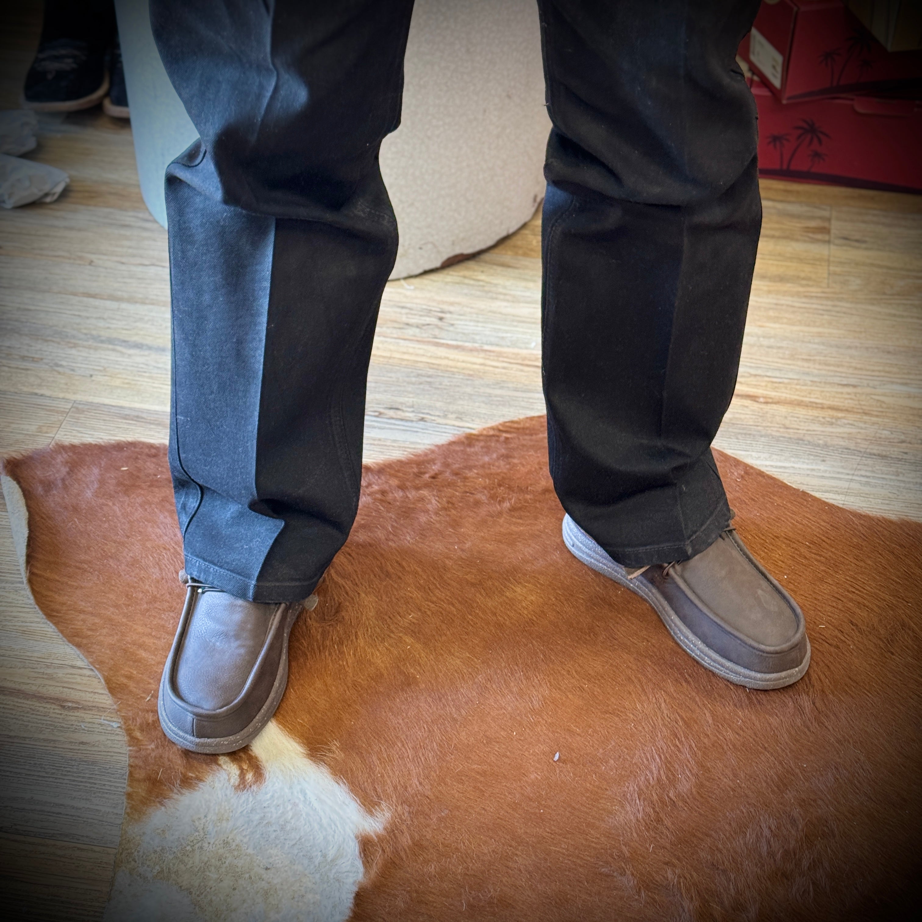 “ PAUL “  | CHARCOAL WAXED MEN'S CASUAL CANVAS SHOE EM2035
