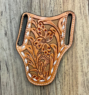 “ ISAI  “ | IRON SPUR TOOLED LEATHER KNIFE SHEALTH